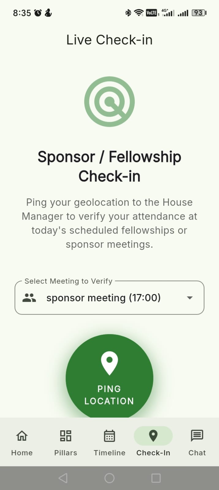 Geolocation App Screen